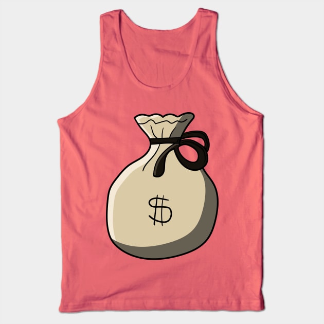 bag of money cartoon Tank Top by maricetak